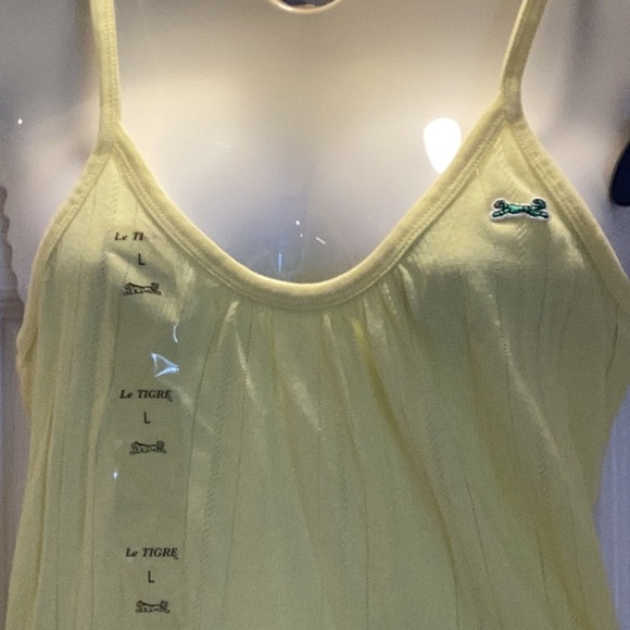 N/W/T Yellow Le Tigre Stretchy Tank Top - Picture 3 of 4